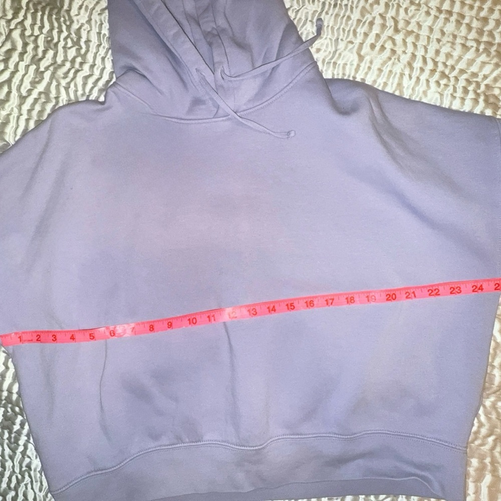 Stanley Stella Nora crop lavender Pullover Hoodie Medium cropped organic premium - Picture 11 of 12